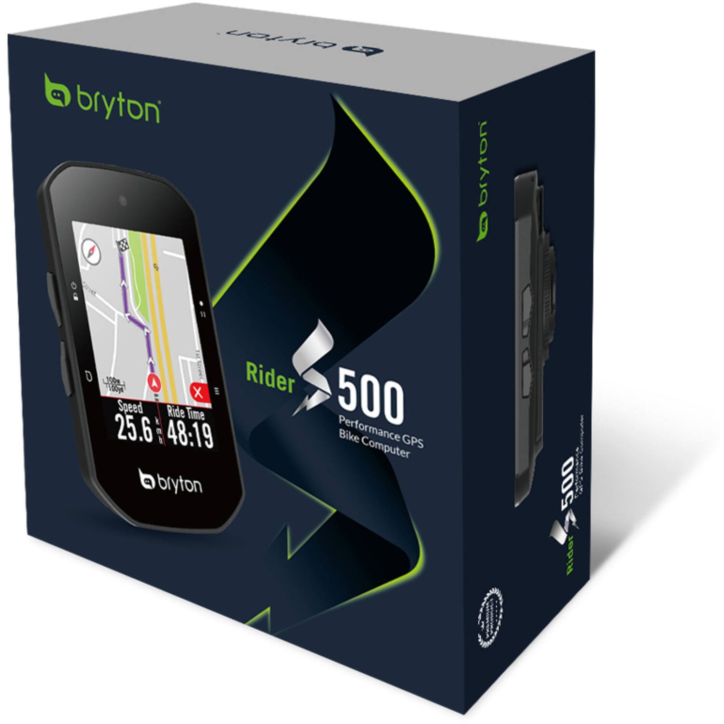 Bryton - Rider S500 GPS Fietscomputer Inclusief Hartslagband en Cadans Sensor ANT+ / Bluetooth