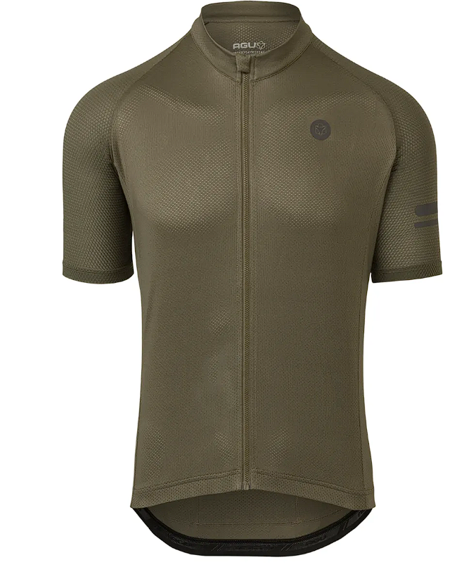 AGU Core Fietsshirt Essential Heren Army Green