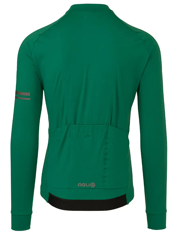 AGU Solid Fietsshirt Lange Mouwen Performance Mystic Green Heren achterkant