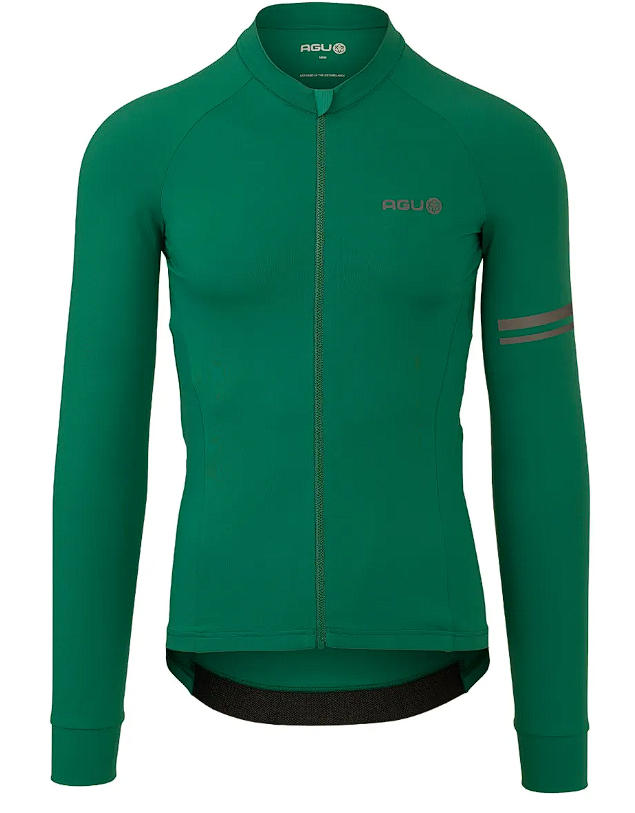 AGU Solid Fietsshirt Lange Mouwen Performance Mystic Green Heren voorkant