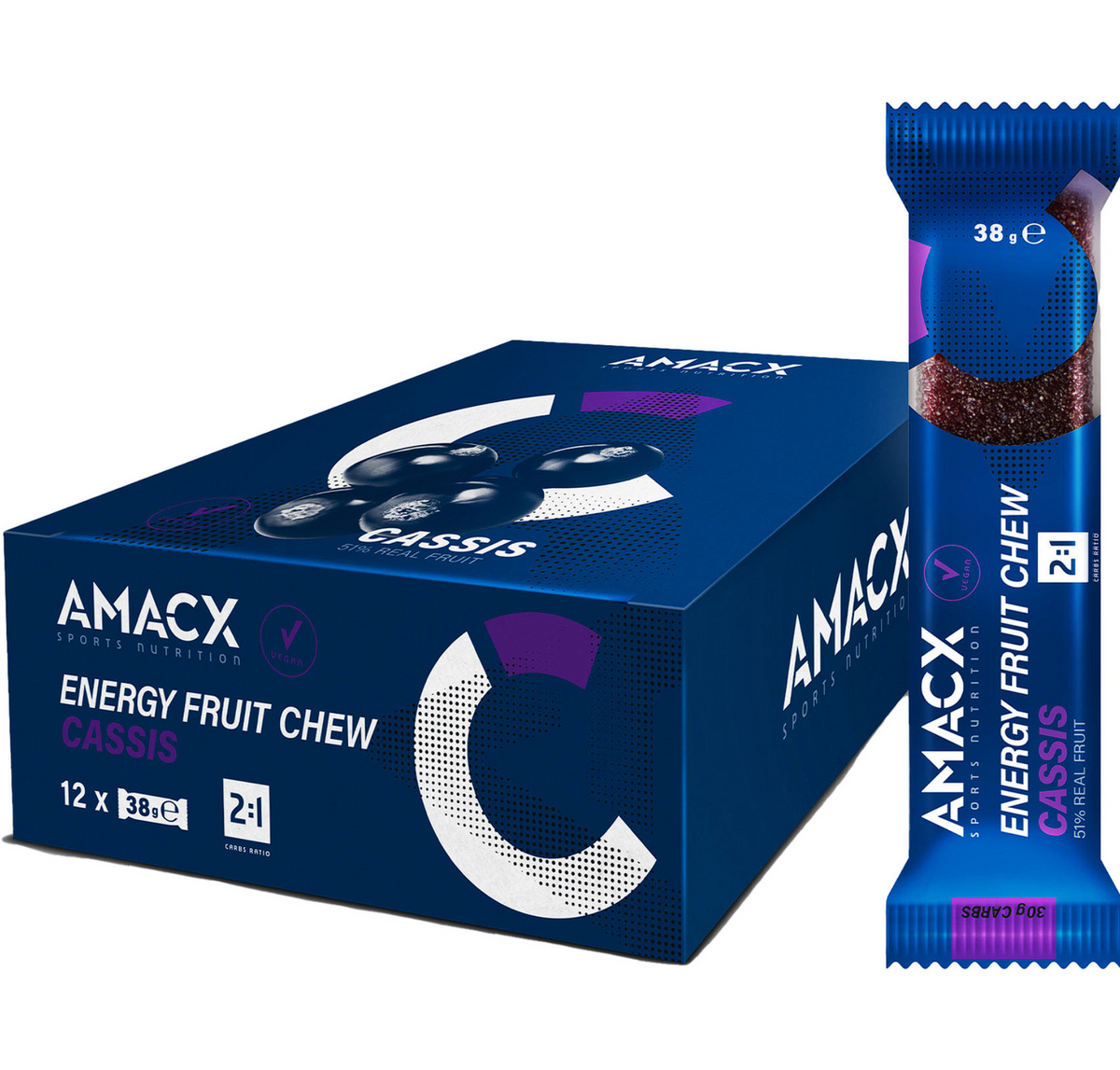 Amacx energie Fruit chew Cassis doos