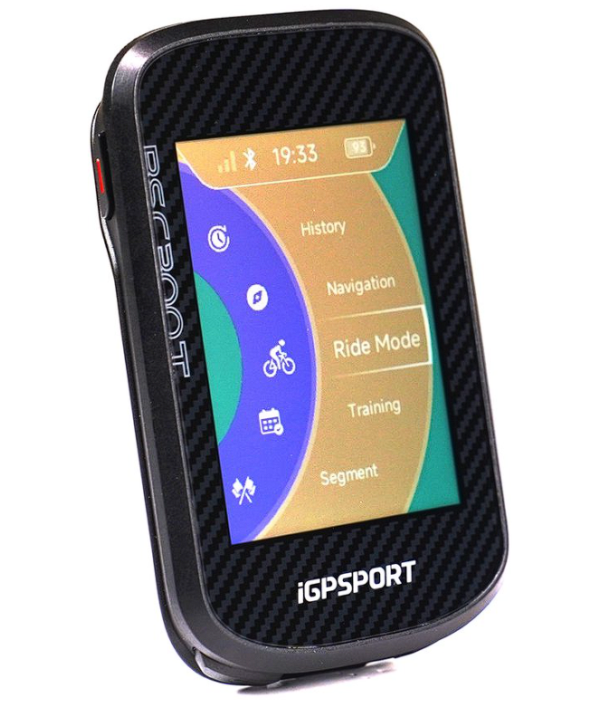 BSC300T Fietscomputer Voorkant met scherm menu
