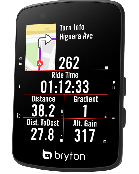 Bryton Radar 650E fietscomputer met algemeen scherm