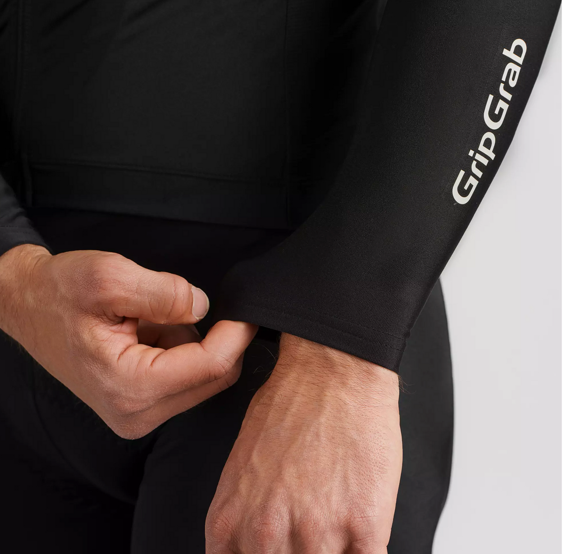 GripGrap Ride Thermal Armstukken Detail Onderkant op model
