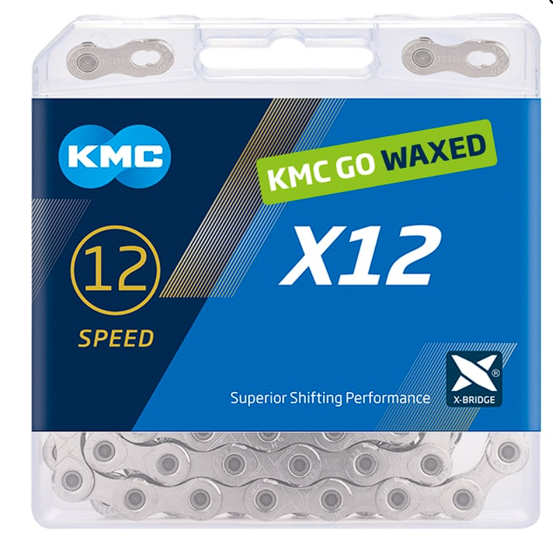 KMC X12 Ketting Waxed in doos