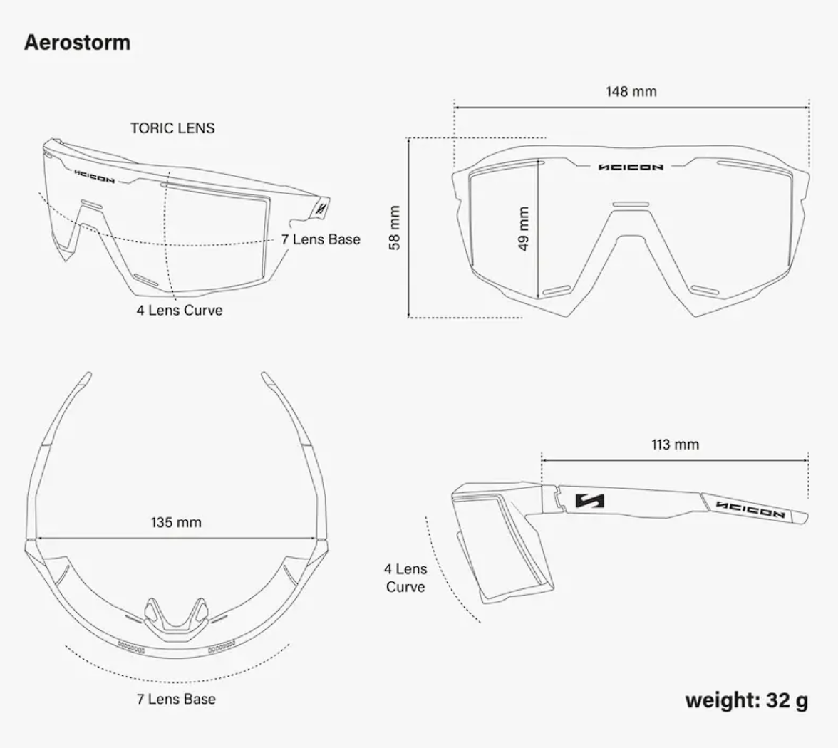 Maatvoering Scicon Aerostorm