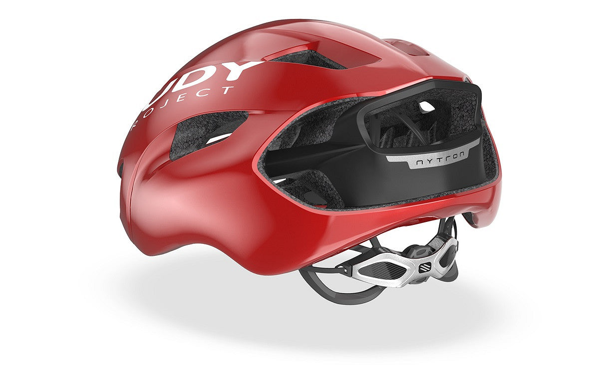 Rudy Project Helm Nytron Rood Schuin Achterkant