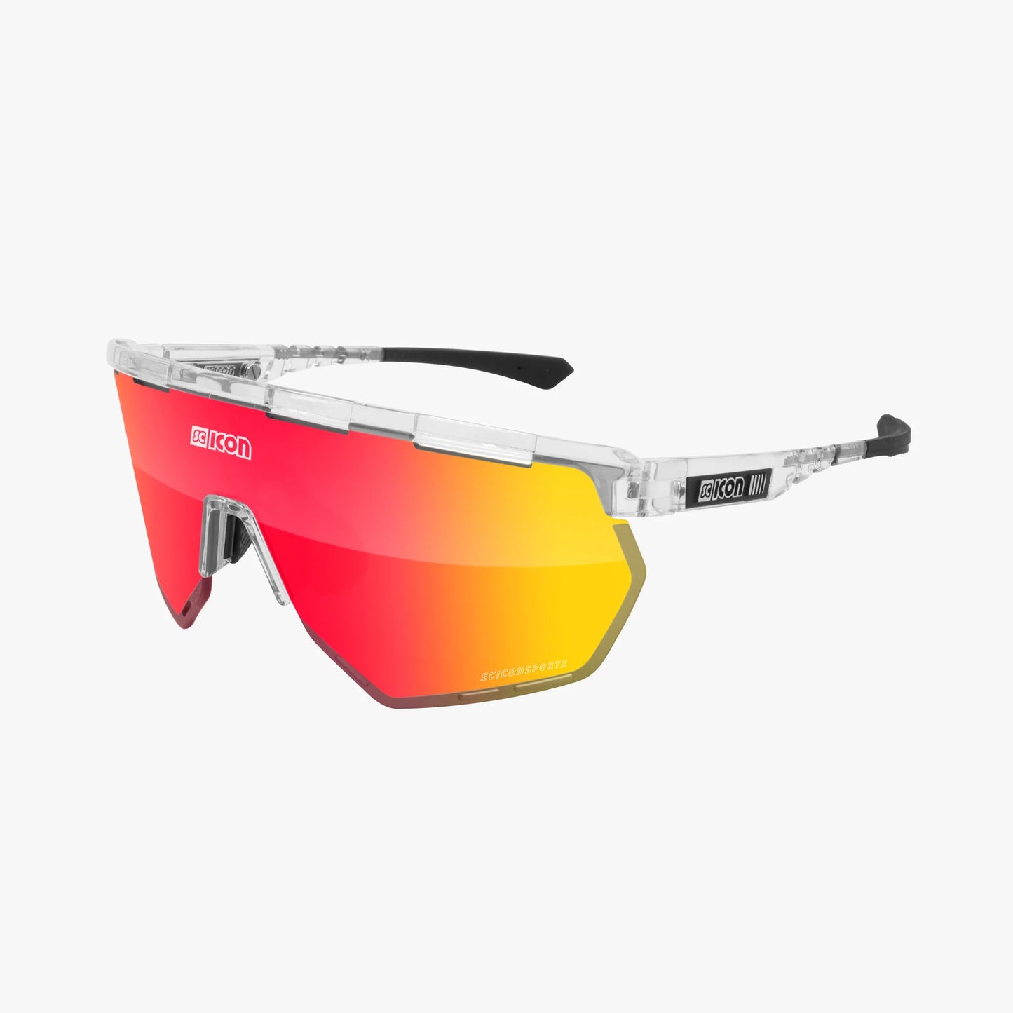 SCICON Aerowing Race Rood/Transparant schuinvoor