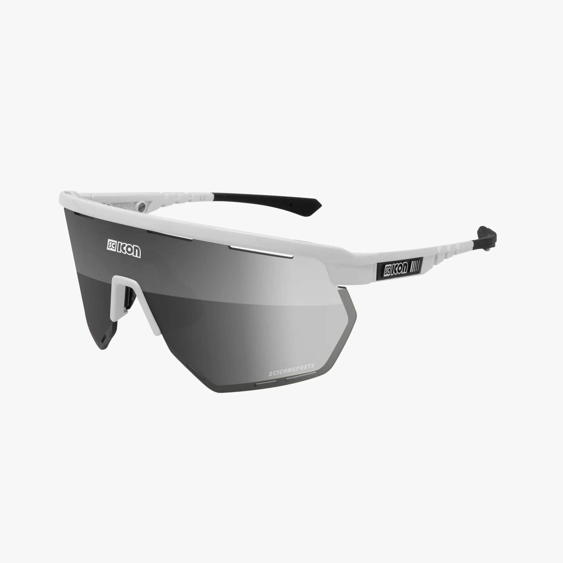SCICON Aerowing Race Silver/Wit schuinvoor