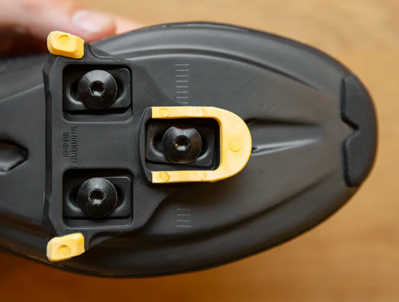 Shimano SPD SL SM SH 11 Schoenplaatje Gemonteerd op raceschoen