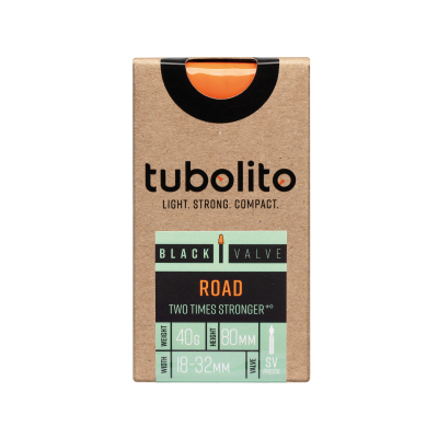 Tubolito TPU Road Zwart 700c ventiel 80mm
