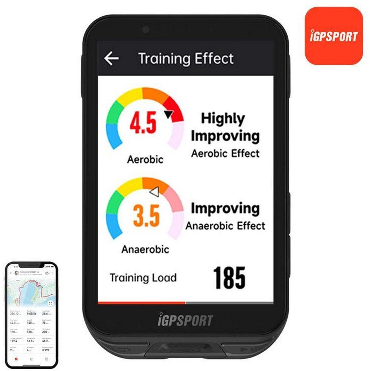 iGPSPORT iGS800 voorkant met scherm